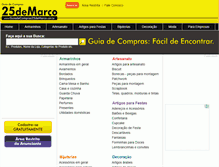 Tablet Screenshot of guiadecompras25demarco.com.br